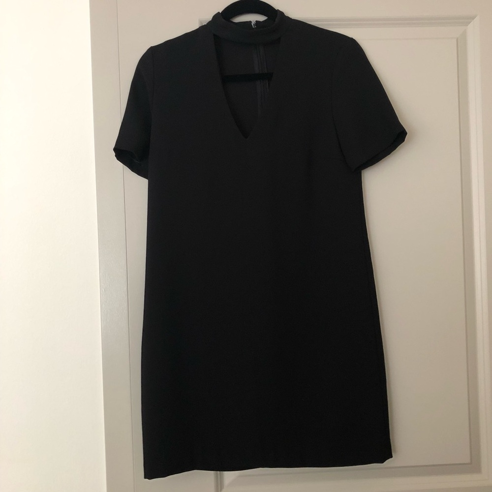 Zara cutout black dress